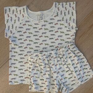 Lila and Hayes :Animal Print Pajama Set